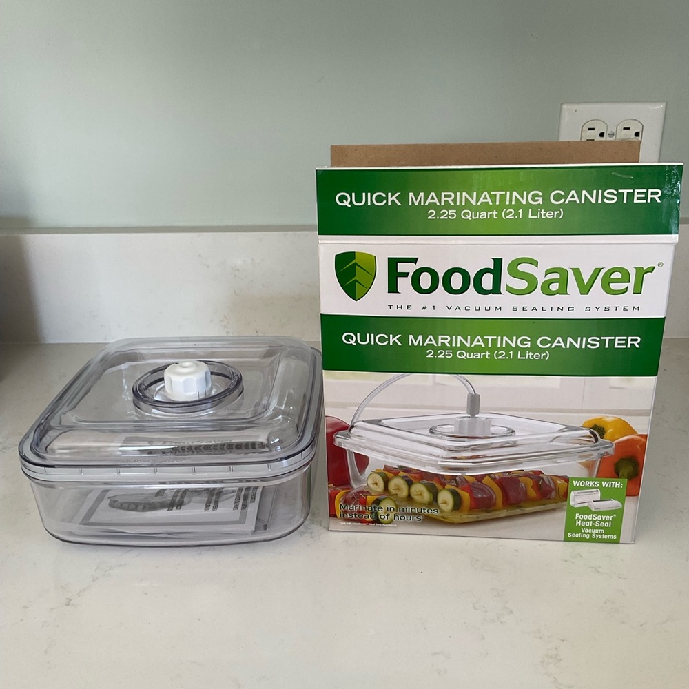 Clear Quick Marinating Canister - Clear